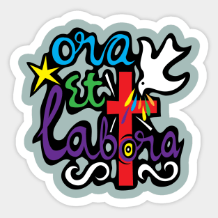 Ora Et Labora Sticker